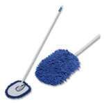 AbilityOne - Dust Mop, Microfiber with Handle, Blue, 13" x 10" - (7920-01-682-8879) (7920016828879) Product Image 
