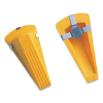 AbilityOne - Doorstop, Heavy Duty, Wedge Style, Magnetic, Rubber, Extra Large, Yellow - (5340-01-693-6356) (5340016936356) Product Image 