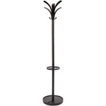 Alba Coat Stand - 66.9" Height x 13.8" Width x 13.8" Length - for Coat - Black Product Image 