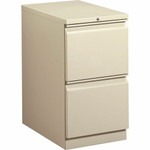 HON Brigade H33823R Pedestal - 28" Height x 15" Width x 22.9" Depth - 2 x File Drawer(s) - Finish: Putty Product Image 