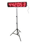 Red Color Portable 5 Inch LED Race Timing Clock for Running Events LED Countdown/up Timer Digital Marathon Race Clock with Tripod Product Image 