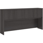 Bush Business Furniture Studio C 72W Hutch - 36" Height x 70.9" Width x 14.5" Depth - 4 Door(s) - Finish: Storm Gray, Thermofused Laminate (TFL) Product Image 