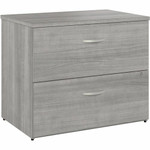 Bush Business Furniture Studio C 2 Drawer Lateral File Cabinet - 29.8" Height x 35.7" Width x 23.4" Depth - 2 x File Drawer(s) - Finish: Platinum Gray, Thermofused Laminate (TFL) Product Image 