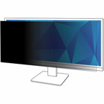 3M Privacy Filter for 34in Monitor, 21:9, PF340W2B Black, Matte - For 34" Widescreen LCD Monitor - 21:9 - Scratch Resistant, Fingerprint Resistant, Dust Resistant - Anti-glare Product Image 