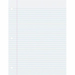 Pacon College-Ruled Filler Paper - 500 Sheets - Ruled Red Margin - 3 Hole(s) - 8 1/2" x 11" Sheet Size - White Paper Product Image 