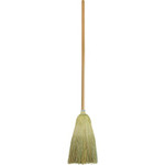 Genuine Joe Janitor Lobby Blend Broom - 11" Fiber Bristle - 56" Handle Length - Wood Handle Product Image 