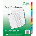 Avery Table 'n Tabs Multicolored Tab A-Z Dividers - 288 x Divider(s) - 288 Tab(s) - A-Z - 26 Tab(s)/Set - 8.5" Divider Width x 11" Divider Length Product Image 