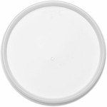 Dart HIPS Plastic Vented Lids - 4.8" Diameter - High Impact Polystyrene (HIPS) - Translucent - 100/Pack Product Image 