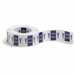 Smead BCCR Bar-Style Color-Coded Labels - Y - x 1 1/4" Width x 1" Length - Violet - Laminated Product Image 