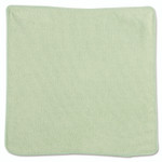 Rubbermaid Commercial Microfiber Cleaning Cloths, 12 x 12, Green, 24/Pack Product Image 