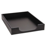 Rolodex Wood Tones Desk Tray, 1 Section, Letter Size Files, 8.5" x 11", Black Product Image 