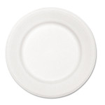 Chinet Paper Dinnerware, Plate, 10.5" dia, White, 500/Carton Product Image 