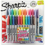 Sharpie Fine Tip Permanent Marker, Fine Bullet Tip, Assorted Classic and Limited Edition Color Burst Colors, 24/Pack Product Image 