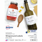 Avery Durable Waterproof Labels, 3.25" x 7.75" , 16 Total - Waterproof - x 3 1/4" Width x 7 3/4" Length - Full Sheet - Permanent Adhesive - Rectangle Product Image 