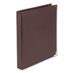 Samsill Classic Collection Ring Binder, 3 Rings, 1" Capacity, 11 x 8.5, Burgundy Product Image 