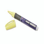 AbilityOne 7520015889097, SKILCRAFT Paint Marker, Ergonomic Rubber Grip, Medium Bullet Tip, Yellow, 6/Pack Product Image 