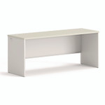 HON 38000 Series Desk Shell, 72" x 24" x 30", Light Gray/Silver View Product Image