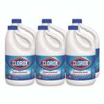 Clorox Concentrated Regular Disinfecting Bleach, 81 oz Bottle, 6/Carton Product Image 