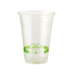 World Centric PLA Clear Cold Cups, 16 oz, Plastic, Clear, 1,000/Carton Product Image 
