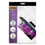 Fellowes Laminating Pouches, 3 mil, 4.5" x 6.25", Gloss Clear, 25/Pack Product Image 
