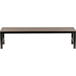 Lorell Charcoal Faux Wood Outdoor Bench (LLR42689) Product Image 