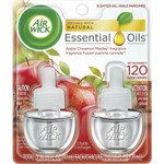 Reckitt Benckiser Scented Oil Refill, Apple Cinnamon, .67oz, 2/PK, Clear (RAC80420) Product Image 