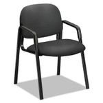 HON Solutions Seating 4000 Series Leg Base Guest Chair, Fabric Upholstery, 23.5" x 24.5" x 32", Iron Ore Seat/Back, Black Base (HON4003CU19T) View Product Image