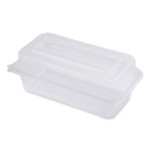 World Centric PLA Hinged Clamshells, 23 oz, 4.9 x 9 x 3.5, Clear, Plastic, 200/Carton Product Image 