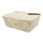 World Centric No Tree Folded Takeout Containers, 46 oz, 5.5 x 6.9 x 2.5, Natural, Sugarcane, 300/Carton Product Image 