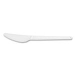 Vegware CPLA Cutlery, General Purpose Knife, Plastic, White, 1,000/Carton Product Image 