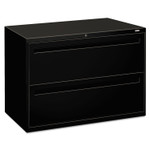 HON Brigade 700 Series Lateral File, 2 Legal/Letter-Size File Drawers, Black, 42" x 18" x 28" (HON792LP) View Product Image