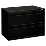 HON Brigade 700 Series Lateral File, 2 Legal/Letter-Size File Drawers, Black, 42" x 18" x 28" View Product Image