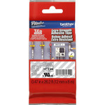 P-touch Industrial TZe Tape Cartridge - x 1/2" Width - Permanent Adhesive - Direct Thermal, Thermal Transfer - Clear - Polyethylene Product Image 