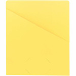 Smead Letter Recycled File Jacket - 8 1/2" x 11" - 11 pt. - Yellow - 10% Recycled Product Image 