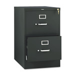 HON 510 Series Vertical File, 2 Legal-Size File Drawers, Black, 18.25" x 25" x 29" View Product Image