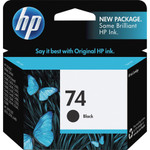 HP 74 (CB335WN) Original Inkjet Ink Cartridge - Black - 1 Each Product Image 