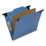 AbilityOne - Folder, File, Hanging, Letter Size, 1 Divider, 4 Sections, 2/5th ROC Top Tab, Royal Blue - (7530-01-681-6248) (7530016816248) Product Image 