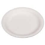 AbilityOne 7350002900593, SKILCRAFT Dinnerware, Plates, Paper, 6.5" dia, White, 1,000/Carton Product Image 