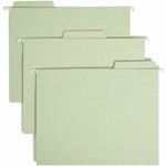 Smead FasTab 1/3 Tab Cut Letter Recycled Hanging Folder - 8 1/2" x 11" - Top Tab Location - Assorted Tab Position - 11 pt. - 2 Plys - (SMD64082) Product Image 