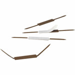 Smead Self-Adhesive Fasteners - 2" Size Capacity - Self-adhesive - Brown - Steel Product Image 