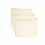 Smead 1/3 Tab Cut Letter Recycled Expanding File - 8 1/2" x 11" - 1 1/2" Expansion - Top Tab Location - Assorted Tab Position - 14 pt. Product Image 