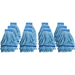 Genuine Joe Microfiber Wet Mophead Refill - Small - Absorbent, Launderable, Durable - MicroFiber - Blue Product Image 