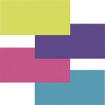 Fadeless Bright Colors Bulletin Art Paper - Fun and Learning, Table Skirting, Display, Decoration, Art Project, Craft Project, Bulletin Board - 3.25" Height x 48" Width x 12 ft Length - Lime, Deep Purple, Magenta, Azure Product Image 