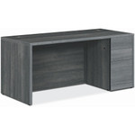 HON 10500 H105897R Pedestal Desk - 29.5" Height x 66" Width x 30" Depth - 3 x Box, File Drawer(s)Right Side - Finish: Sterling Ash Product Image 