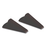 AbilityOne - Doorstop, No-Slip, Wedge Style, Rubber, Extra Large, Brown, 2/PG - (5340-01-693-6357) (5340016936357) Product Image 