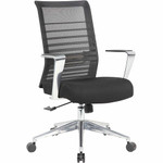 Lorell Horizontal Mesh High-Back Conference Chair - Black Seat Color - Fabric, Molded Foam Seat Material - Mesh Back Material - High Back Product Image 