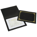 AbilityOne - Cover, Certificate-Document, Gold Foil Stamped, Black - (7510-01-519-5770) (7510015195770) Product Image 