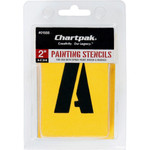 Chartpak Painting Letters/Numbers Stencils - 2" - Gothic Product Image 