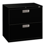 HON Brigade 600 Series Lateral File, 2 Legal/Letter-Size File Drawers, Black, 30" x 18" x 28" (HON672LP) View Product Image