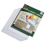 AbilityOne - Label, Full Sheet, Recycled, Laser and Inkjet, White, 8-1/2" x 11", 100 Sheets - (7530-01-578-9298) (7530015789298) Product Image 
